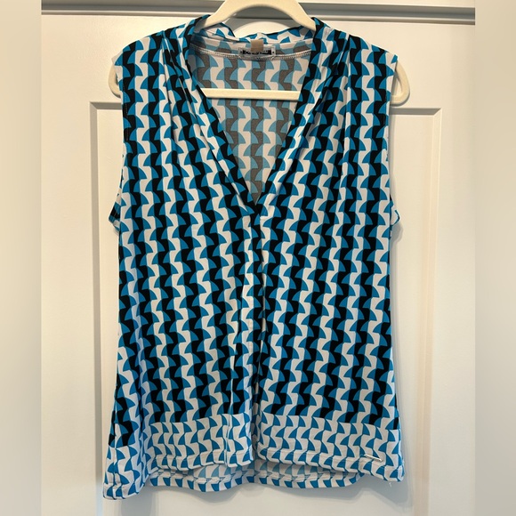 Calvin Klein Patterned Blouse - Picture 1 of 5